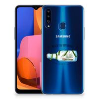 Samsung Galaxy A20s Telefoonhoesje met Naam Boho Bottle