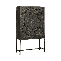 RENEW Opbergkast 'Casina' kleur Zwart