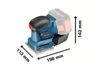Bosch Professional GSS 18V-10 Accu Vlakschuurmachine 18V Basic Body in L-Boxx - 06019D0202