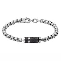 Fossil JF03687040 Armband Caravan staal zilverkleurig