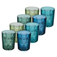 Secret de Gourmet Waterglazen / drinkglazen Ayla - 8x - transparant - 350 ml