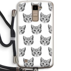 Kitten: LG K10 (2016) Transparant Hoesje met koord