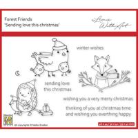 Nellie's Choice • forest friends clear stempels sending love this christmas