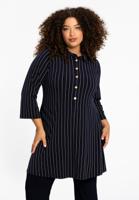 Yoek Polo wide bottom PINSTRIPE | Blauw | Maat 50/52