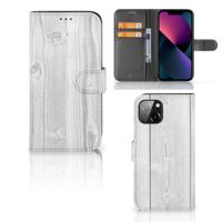 Apple iPhone 13 | Book Style Case | White Wood