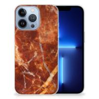 Apple iPhone 13 Pro | TPU | Siliconen hoesje | Marmer Bruin Apple iPhone 13 Pro | TPU | Siliconen hoesje | Marmer Bruin