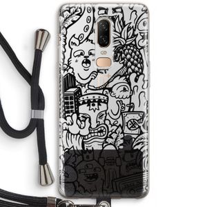 Vexx Black Mixtape: OnePlus 6 Transparant Hoesje met koord