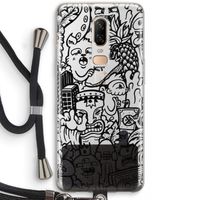 Vexx Black Mixtape: OnePlus 6 Transparant Hoesje met koord