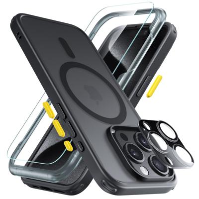 iPhone 15 Pro Classic Pro Case (HaloLock) Set - Frosted Black iPhone 15 Pro Classic Pro Case (HaloLock) Set - Frosted Black
