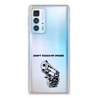 Motorola Edge 20 Pro Silicone-hoesje Gun Don't Touch My Phone