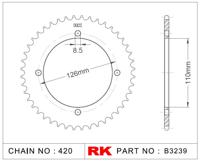 RK Chain wheel 428 44z steel silver