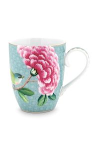 Pip Studio Blushing Birds Mok Blauw Groot