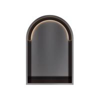 Hotbath &MORE Inbouwbox of inbouwnis Toogmodel - 30x45x10cm - with LED - IP44 - Geborsteld zwart PVD BOW30LMBP