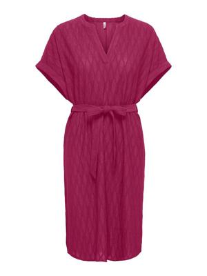 Only Onldiana S/s V-neck Dress Cs Jrs 15377883 Jurk 5066238 Sangria
