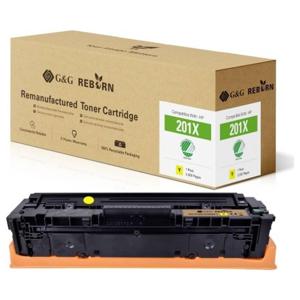 G&G Toner vervangt HP 201X Compatibel Geel 2300 bladzijden Reborn remanufactured 21259