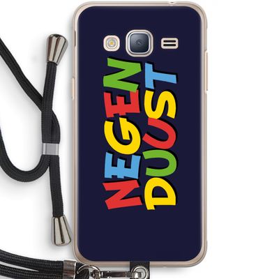 90's One: Samsung Galaxy J3 (2016) Transparant Hoesje met koord