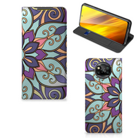 Xiaomi Poco X3 Pro | Poco X3 Smart Cover Purple Flower