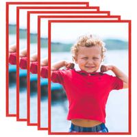 VidaXL Fotolijsten 5 st voor wand of tafel 70x90 cm mdf rood
