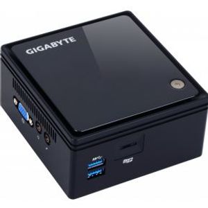 Gigabyte GB-BACE-3160 1.6GHz J3160 0.69L maat pc Zwart PC/workstation barebone
