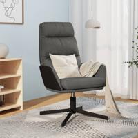 Relaxstoel stof donkergrijs Relaxstoel stof donkergrijs