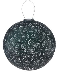 Solar lampion rond fiore 40 cm groen - Lumiz