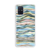 Watercolor Agate: Galaxy A71 Transparant Hoesje Watercolor Agate: Galaxy A71 Transparant Hoesje