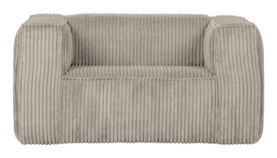 WOOOD Fauteuil 'Bean' Rib, kleur Naturel