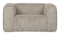 WOOOD Fauteuil 'Bean' Rib, kleur Naturel