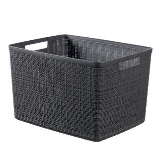 Curver jute mand 20 l antraciet