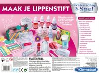 Clementoni maak je eigen Lippenstift meisjes roze 19-delig - thumbnail