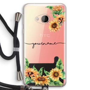 Zonnebloemen: HTC U Play Transparant Hoesje met koord
