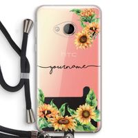 Zonnebloemen: HTC U Play Transparant Hoesje met koord