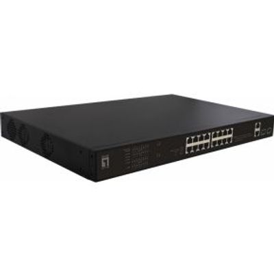 LevelOne FGP-2031 netwerk-switch Unmanaged Fast Ethernet (10/100) Power over Ethernet (PoE) 1U Zwart