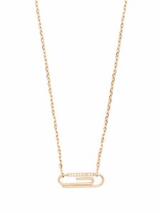 Aurelie Bidermann collier Paper Clip en or 18ct orné de diamants