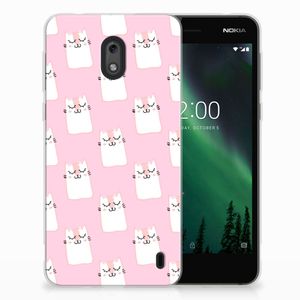 Nokia 2 TPU Hoesje Sleeping Cats