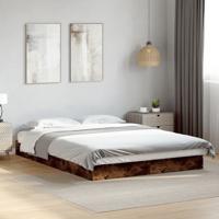Bedframe zonder matras hout gerookt eikenkleurig 140x200 cm