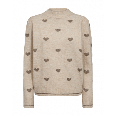 FreeQuent - Beige | Dames | Trui | Beige | XXL | regular | Kamst mode