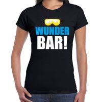 Apres ski t-shirt Wunderbar zwart dames - Wintersport shirt - Foute apres ski outfit - thumbnail