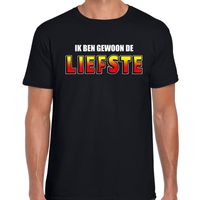 Ik ben gewoon de liefste fun t-shirt zwart voor heren