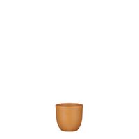 Tusca pot round brown matt - h7,5xd8,5cm - Mica Decorations - thumbnail