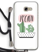 I love cacti: Samsung Galaxy A5 (2017) Transparant Hoesje met koord