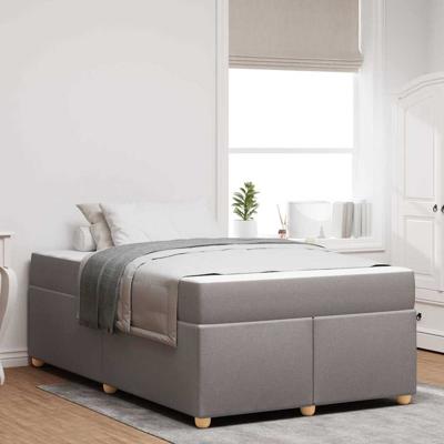 Bedframe met matras Taupe 120 x 200 cm Stof