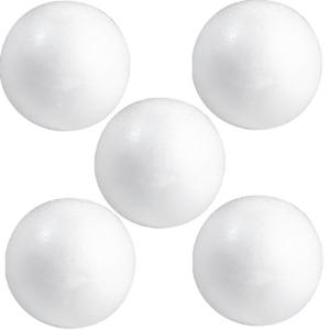 Piepschuim bol/bal - Pakket van 12x stuks - wit - D10 cm - styropor - hobby figuren - DIY - knutsele