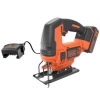 BLACK+DECKER BDCJS18E1 18V 2.5Ah Pendeldecoupeerzaag | 1x 18V 2.5Ah accu + 1A Lader | 1x Zaagblad - BDCJS18E1-QW BLACK+DECKER BDCJS18E1 18V 2.5Ah Pendeldecoupeerzaag | 1x 18V 2.5Ah accu + 1A Lader | 1x Zaagblad - BDCJS18E1-QW