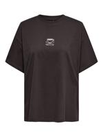 Only Onlvivvi Life S/s Lovely Top Jrs T-shirts Seal Brown Coffee
