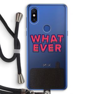 Whatever: Xiaomi Mi Mix 3 Transparant Hoesje met koord