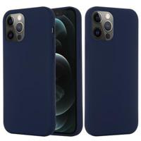 iPhone 13 Pro Max Liquid Siliconen Hoesje - MagSafe Compatibel - Donkerblauw - thumbnail