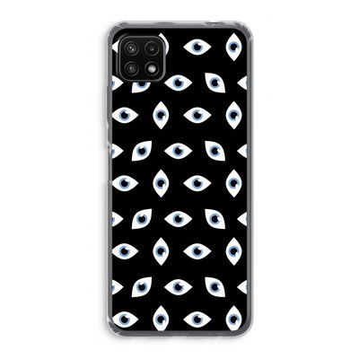 Eyes pattern: Samsung Galaxy A22 5G Transparant Hoesje