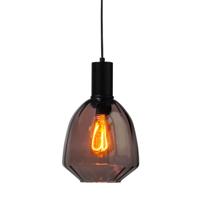 Masterlight Hanglamp zwartPorto met Nicolette red glas - Ø 20cm - 2710-05-05-13