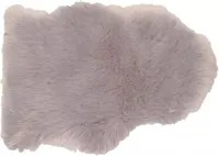 van der Leeden kleedje polyester schapenvacht 65x90cm grijs